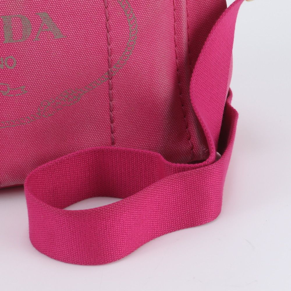 Prada Canapa Leather Canvas 2-Way Shoulder Bag — view 2