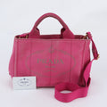 Prada Canapa Leather Canvas 2-Way Shoulder Bag