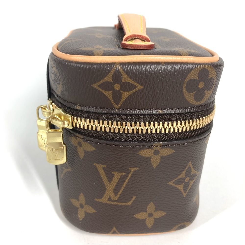 Louis Vuitton Makeup Pouch Nice Nano Monogram Canvas Brown — view 5