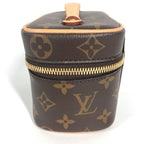 Louis Vuitton Makeup Pouch Nice Nano Monogram Canvas Brown — view 4