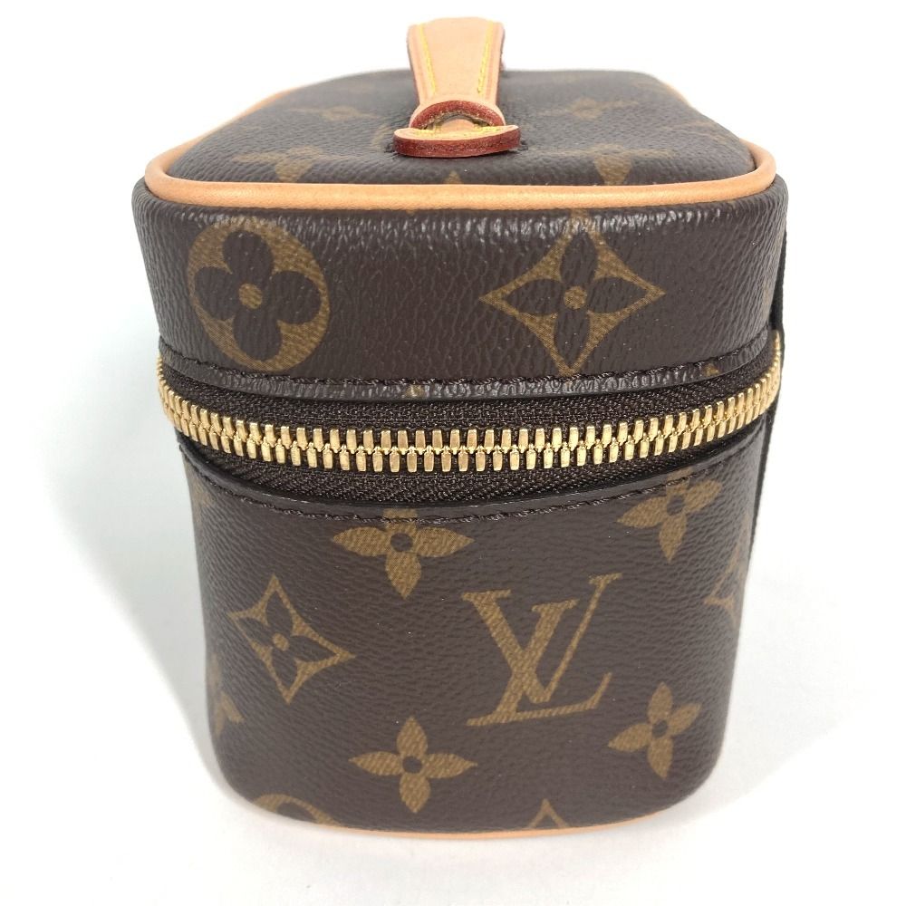Louis Vuitton Makeup Pouch Nice Nano Monogram Canvas Brown — view 4