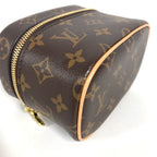Louis Vuitton Makeup Pouch Nice Nano Monogram Canvas Brown — view 7