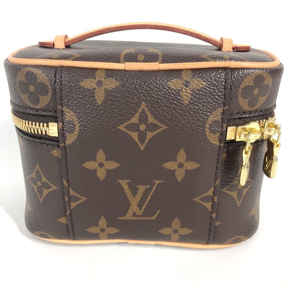 Louis Vuitton Makeup Pouch Nice Nano Monogram Canvas Brown — view 2
