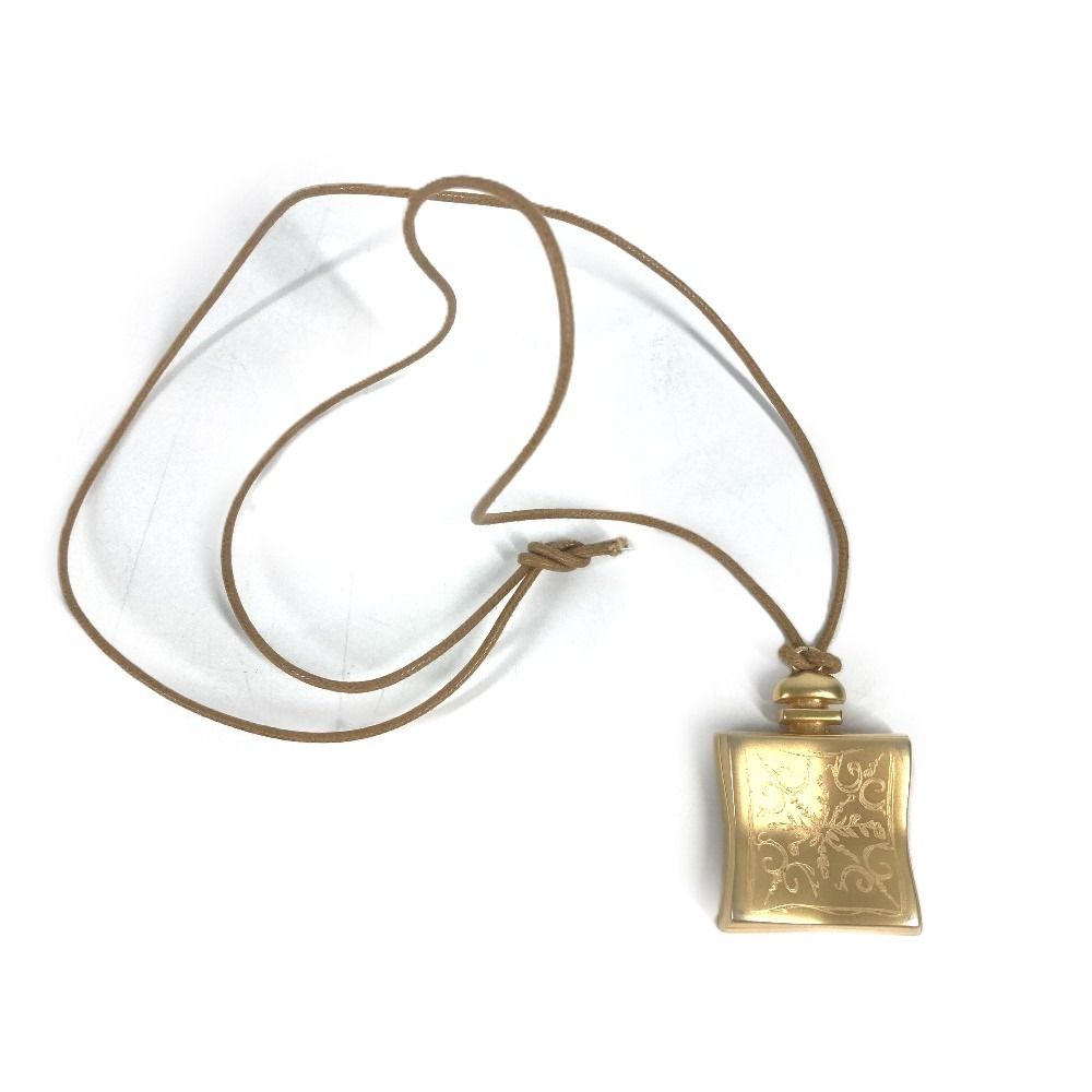 Hermes Necklace 24 Faubourg Logo Bijou Parfume Metal Gold — view 2