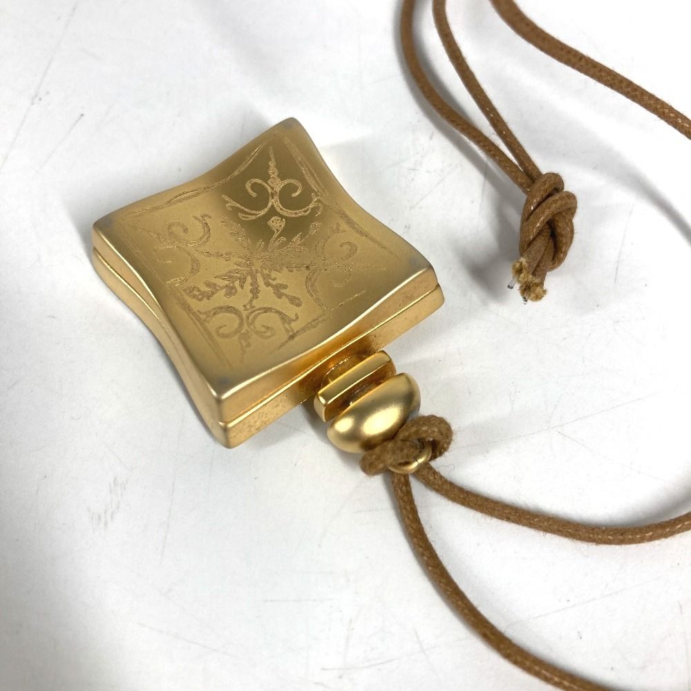 Hermes Necklace 24 Faubourg Logo Bijou Parfume Metal Gold — view 4