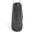 Chanel Handbag Metal Handle CC Logo Russian Choco Bar Nylon Canvas Black — view 4
