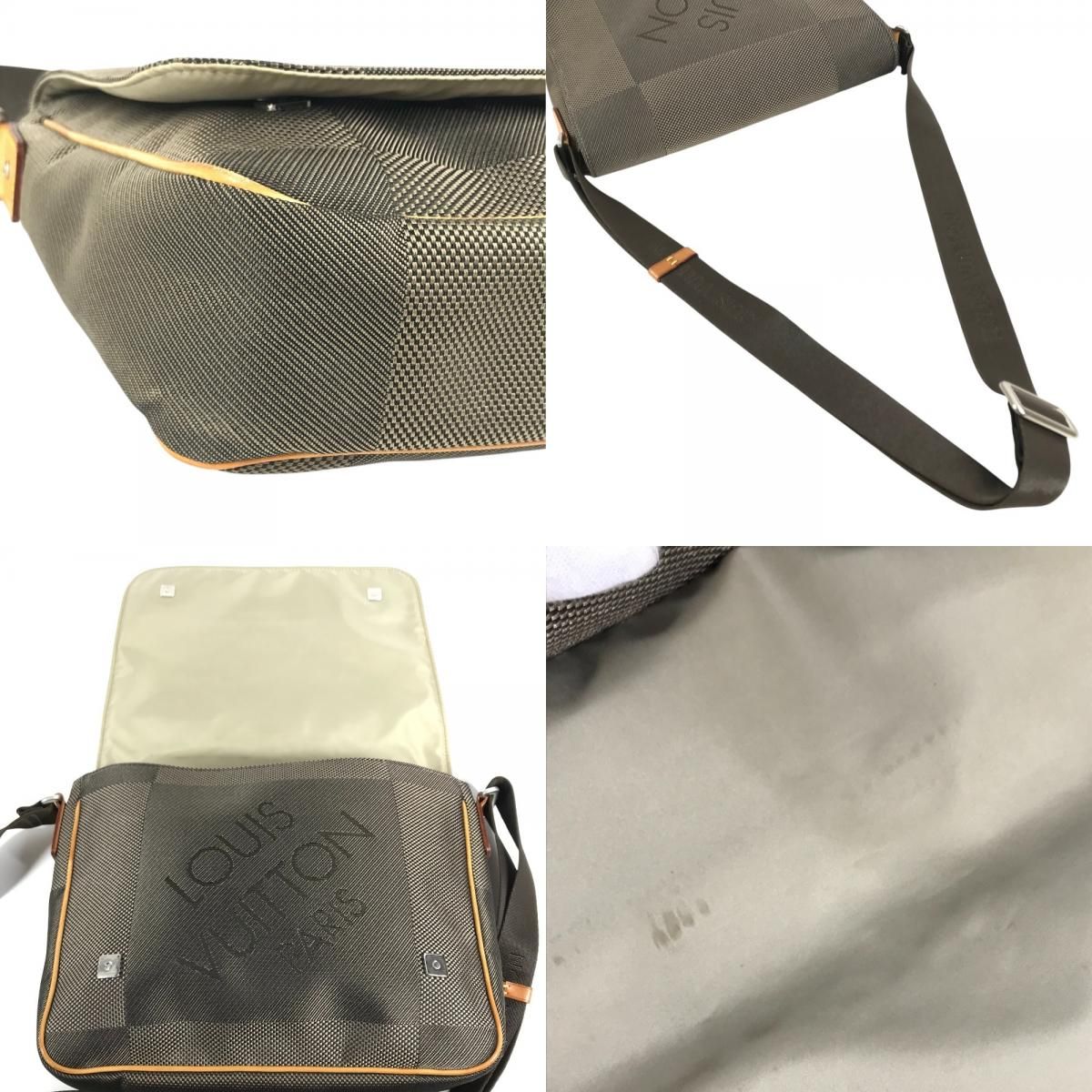 Louis Vuitton Shoulder Bag Messager Damier Geant Canvas Tail Khaki — view 7