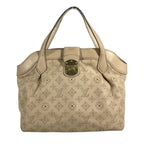 Louis Vuitton Shoulder Bag Seals PM Monogram Mahina Leather Pearl Beige