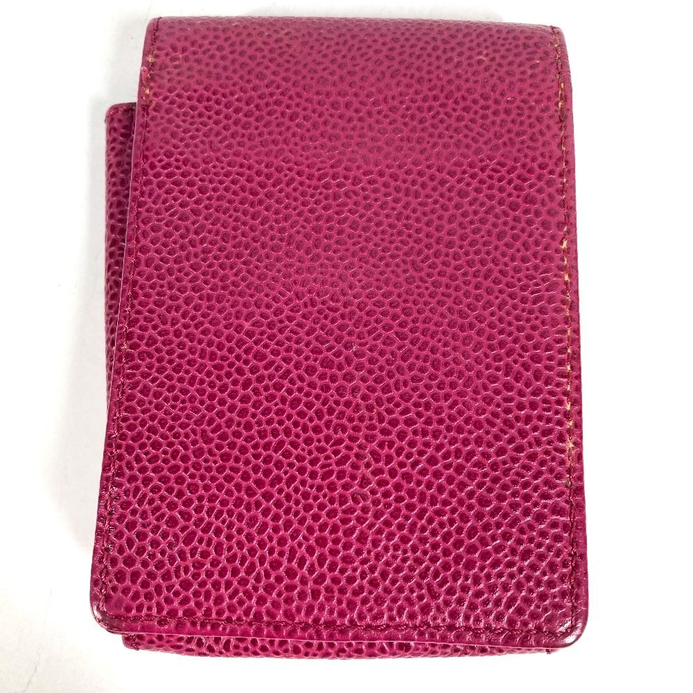 Chanel Galet Case CC Logo Caviar Leather Pink Vanity Bag — view 2