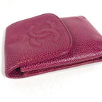 Chanel Galet Case CC Logo Caviar Leather Pink Vanity Bag — view 6