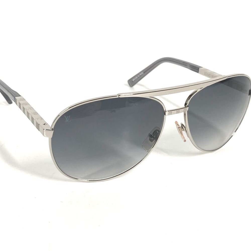 Louis Vuitton Sunglasses Attitude Pilot Metal Silver Eyewear