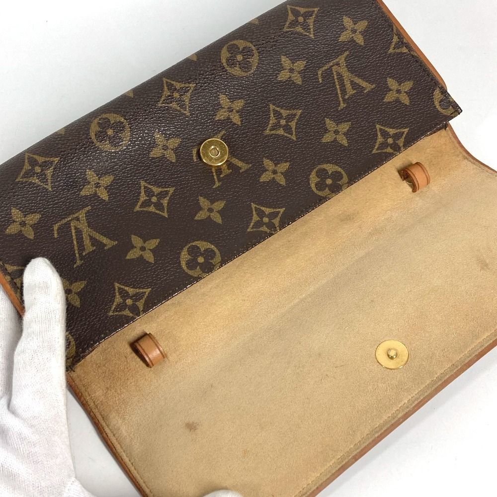 Louis Vuitton Shoulder Bag Pochette Twin GM Monogram Brown — view 8