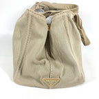 Prada Handbag Canapa Logo Canvas Beige — view 4