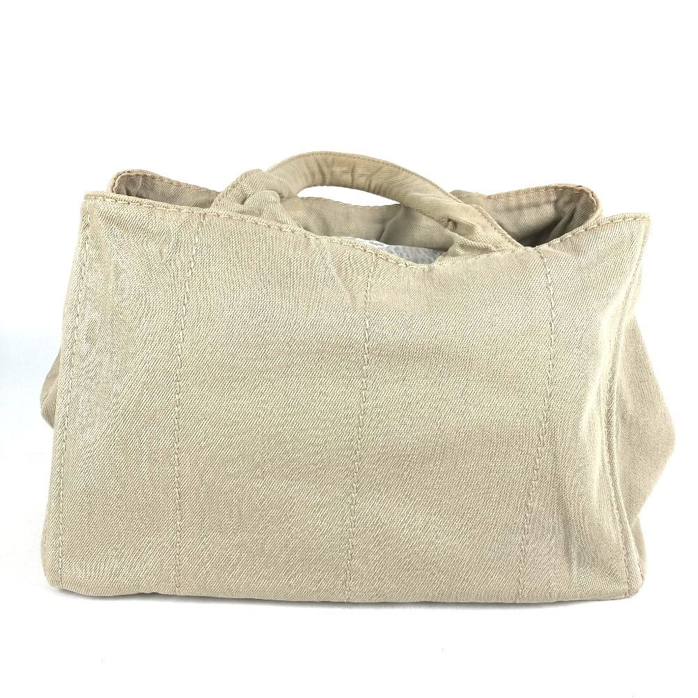 Prada Handbag Canapa Logo Canvas Beige — view 2