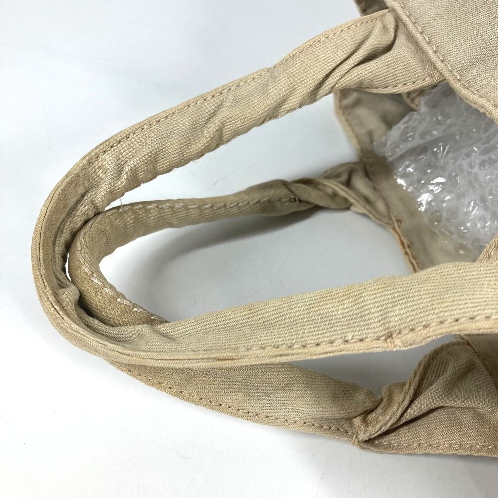 Prada Handbag Canapa Logo Canvas Beige — view 5