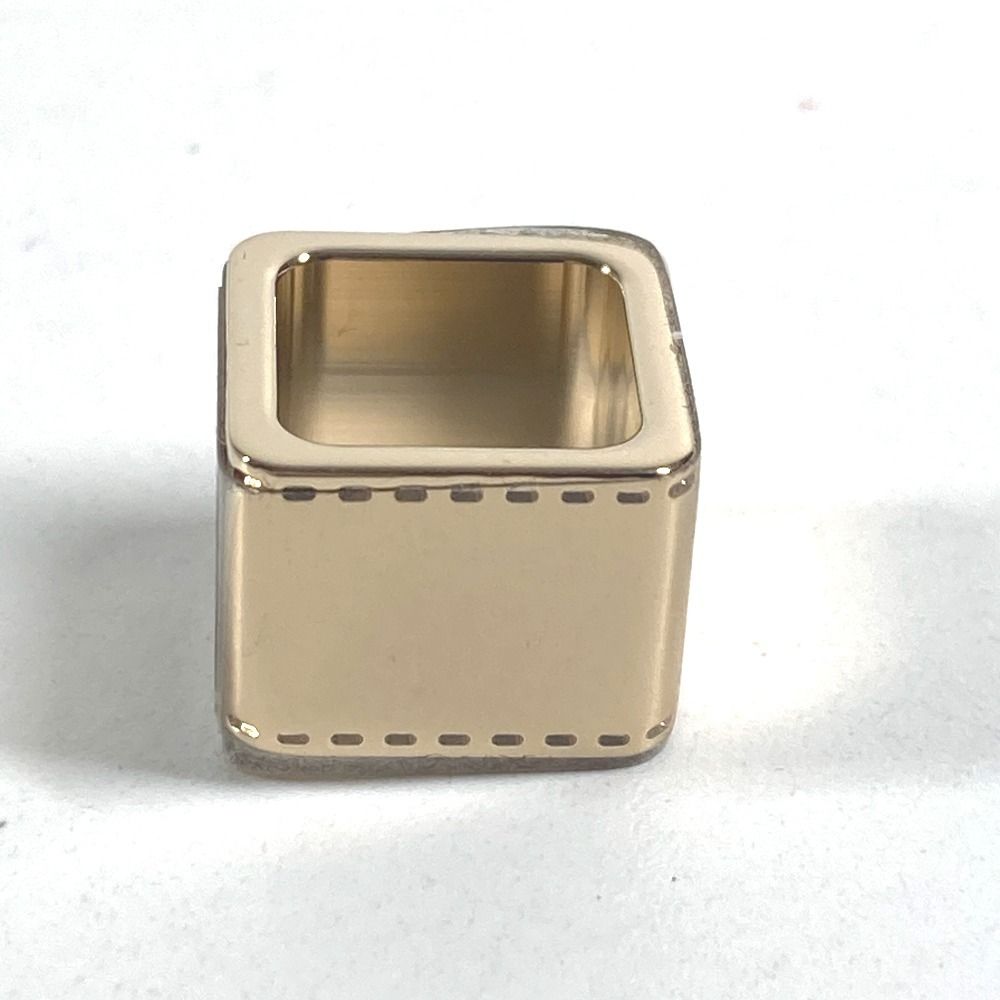 Hermes Scarf Ring Mini Bolduc Logo Metal Gold — view 3