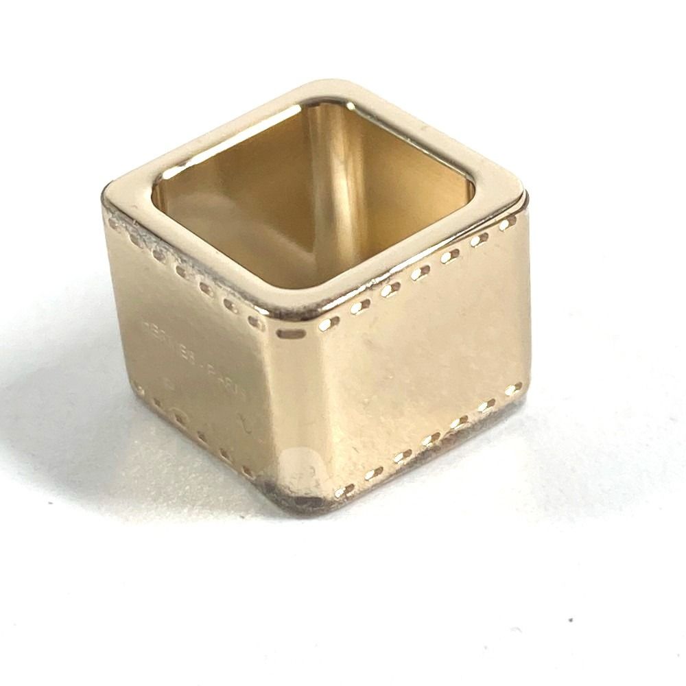 Hermes Scarf Ring Mini Bolduc Logo Metal Gold — view 5