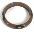 Hermes Bracelet Phelan PM Leopard Lacquer Brown