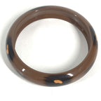 Hermes Bracelet Phelan PM Leopard Lacquer Brown