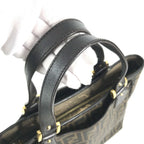 Fendi Tote Bag Zucca Logo Leather Brown — view 2