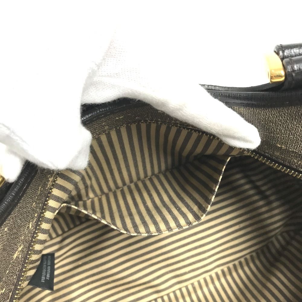 Fendi Tote Bag Zucca Logo Leather Brown — view 5