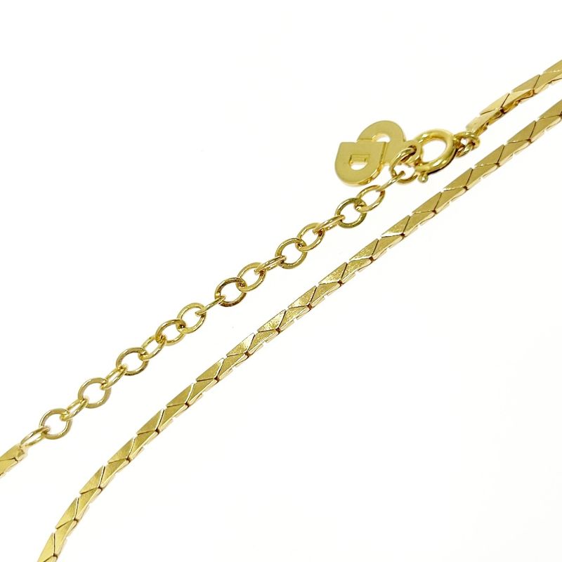 Christian Dior GP Rhinestone Pearl Necklace Gold — view 7