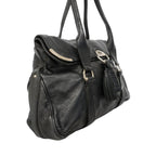 Celine Tote Leather Black Silver — view 2