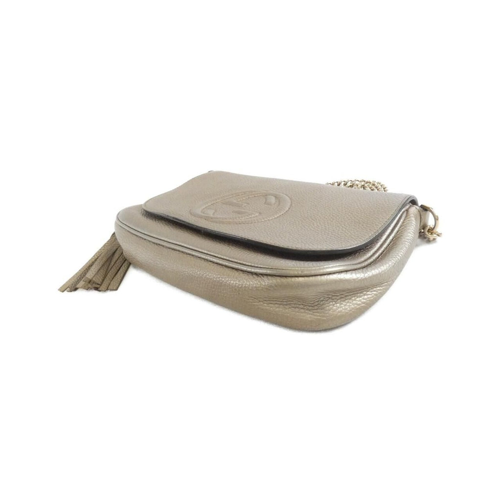 Gucci Soho Shoulder Bag Golden Beige — view 3