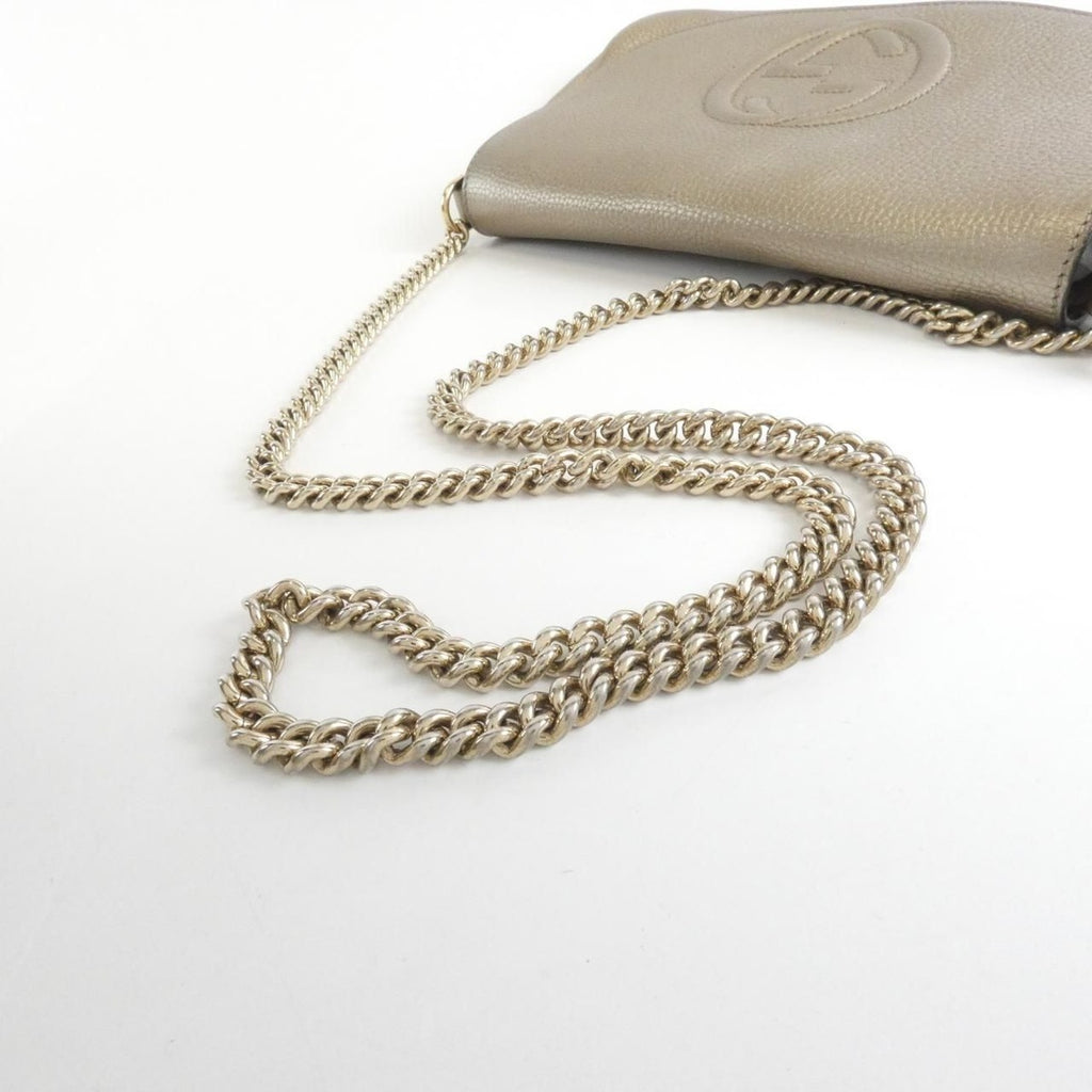 Gucci Soho Shoulder Bag Golden Beige — view 5