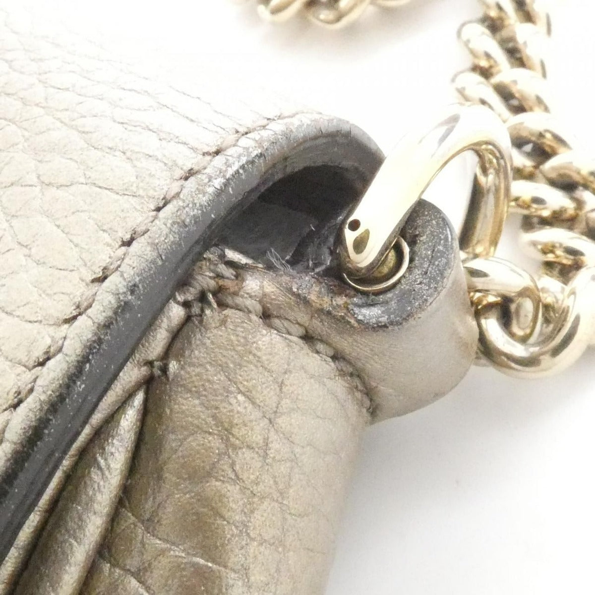 Gucci Soho Shoulder Bag Golden Beige — view 7