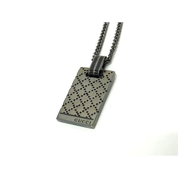 Gucci Necklace Diamante Gunmetal Black SV 925 — view 2