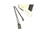 Gucci Necklace Diamante Gunmetal Black SV 925