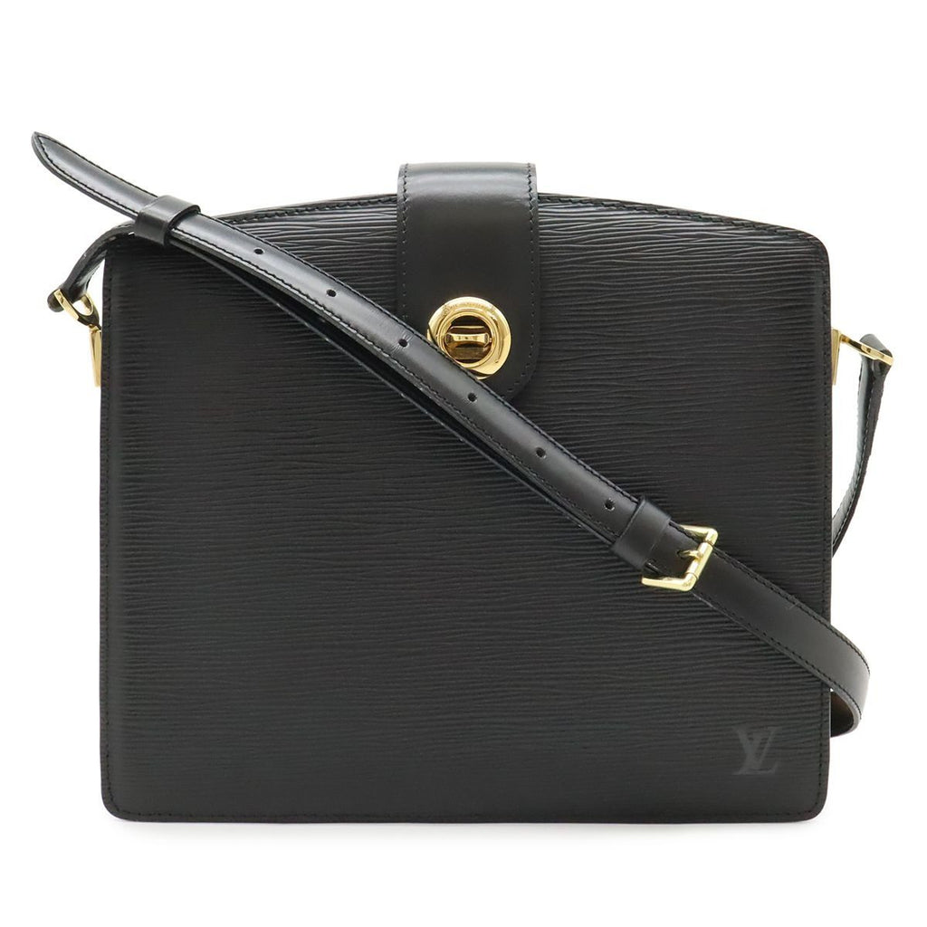 Louis Vuitton Epi Capuchin Shoulder Bag Crossbody Noir Black Gold