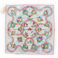 Hermes Carre 45 Volants Flying 100% Silk GRIS Per-e VERT JA Scarf