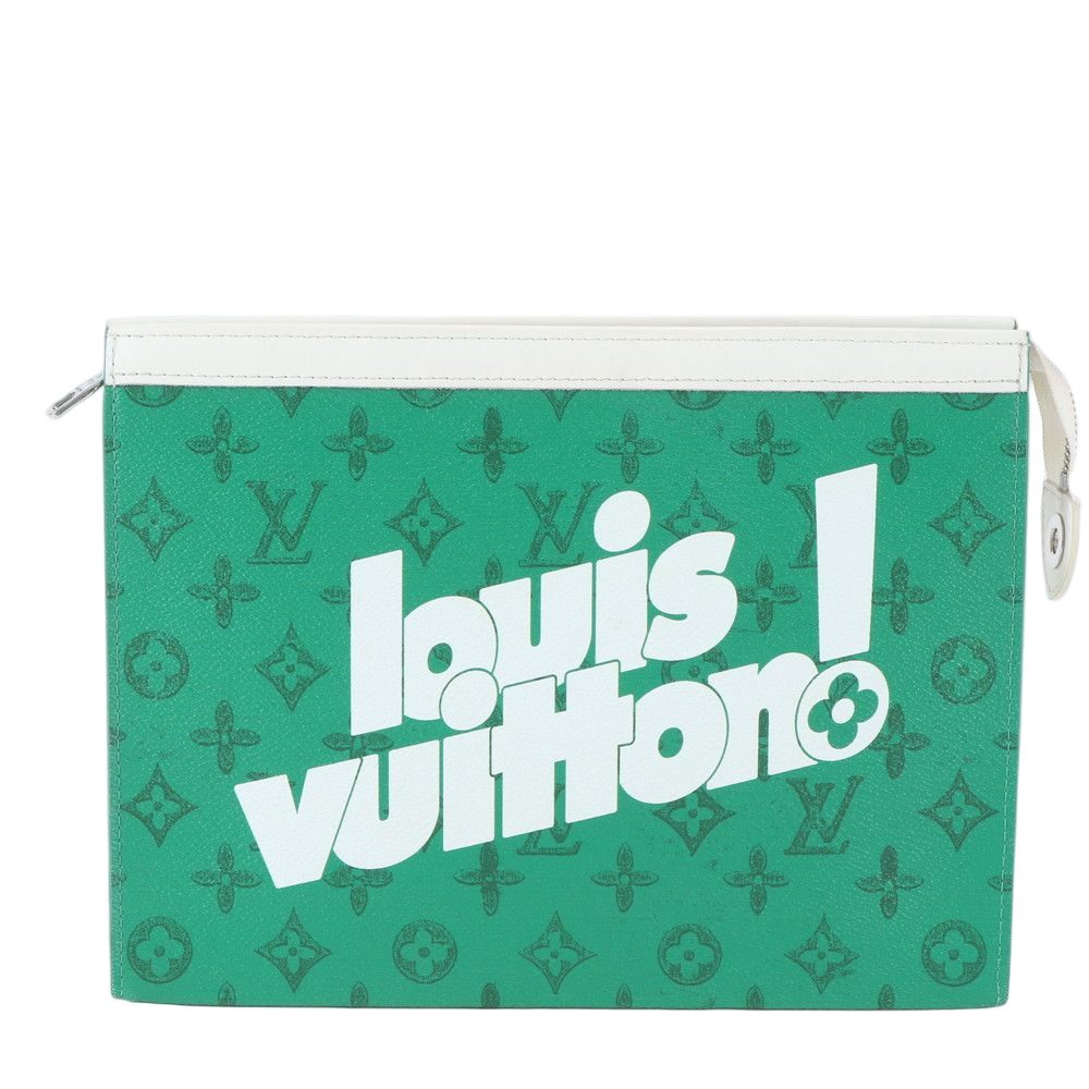 Louis Vuitton Everyday LV Pochette Voyage MM Leather Second Bag