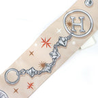 Hermes Twilly Sera Fete Silk Beige Rose Caramel White Scarf Recommended — view 5