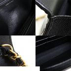 Chanel Chain Wallet Black Caviar Leather Roller Skate Star Charm Shoulder Bag — view 7