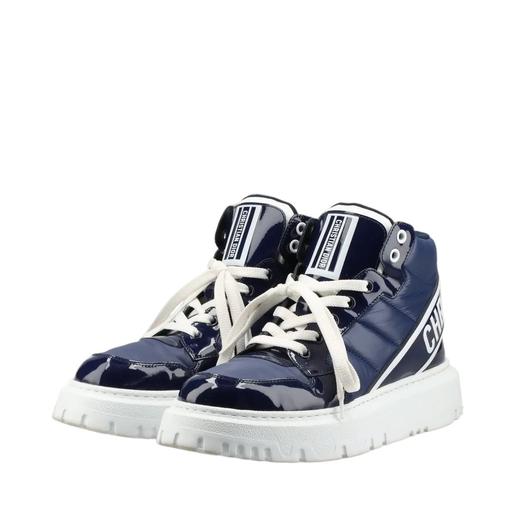 Dior D-player D-leather High Cut Sneakers