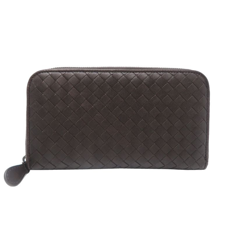 Bottega Veneta Long Wallet Leather Brown