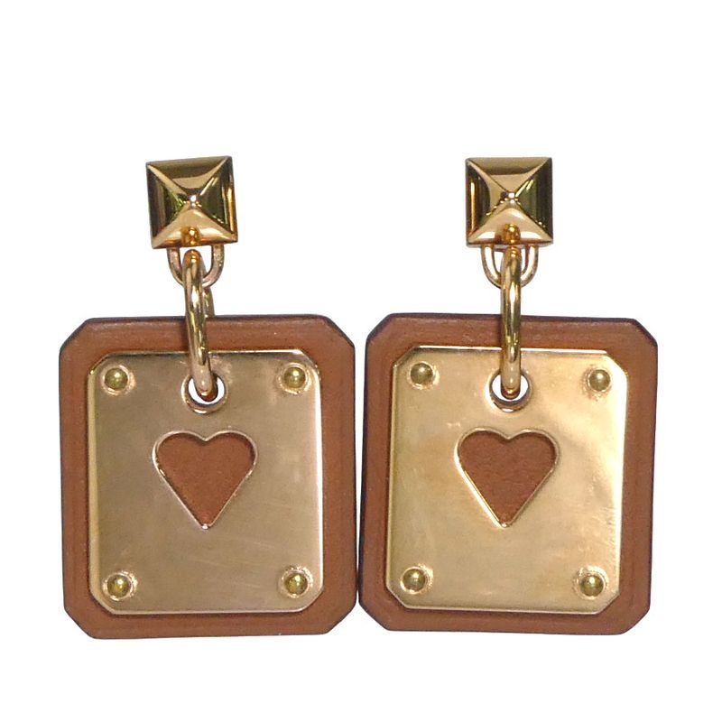 Hermes Earrings As de Coeur
