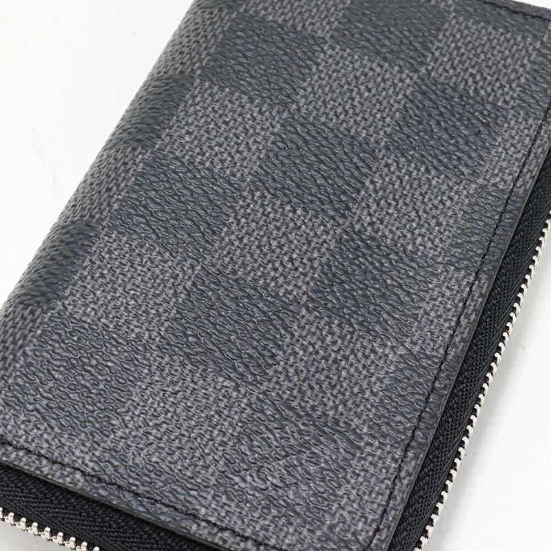 Louis Vuitton Coin Case Damier Graphite Zippy Purse — view 6