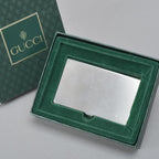 Gucci Vintage Business Card Case Silver With Box — view 6