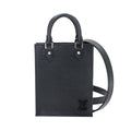 Louis Vuitton Epi Sac Plat 2-Way Bag Leather Noir