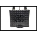 Chanel Chocolate Bar Big Coco GD Metal Fittings Tote