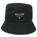 Prada Re-Nylon Bucket Hat Triangle Logo Nylon S Black