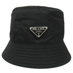 Prada Re-Nylon Bucket Hat Triangle Logo Nylon S Black