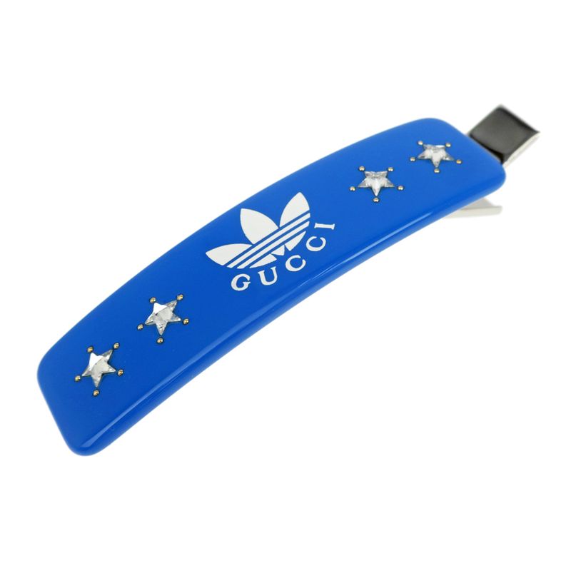 Gucci Adidas Collaboration Hair Clip Blue Silver Color Star — view 8