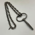 Saint Laurent Yves Key Motif Anchor Chain Necklace Metal