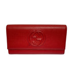 Gucci Soho Leather Wallet Red