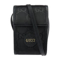 Gucci Off The Grid Shoulder Bag Leather Nylon Black GG